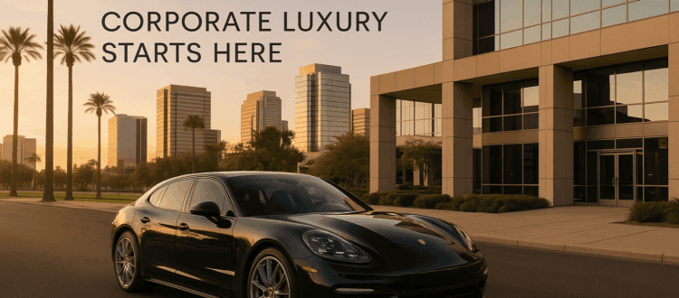 Infographic showing growth of luxury car rental market nationally and in Arizona