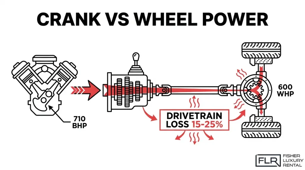 Crank horsepower vs wheel horsepower