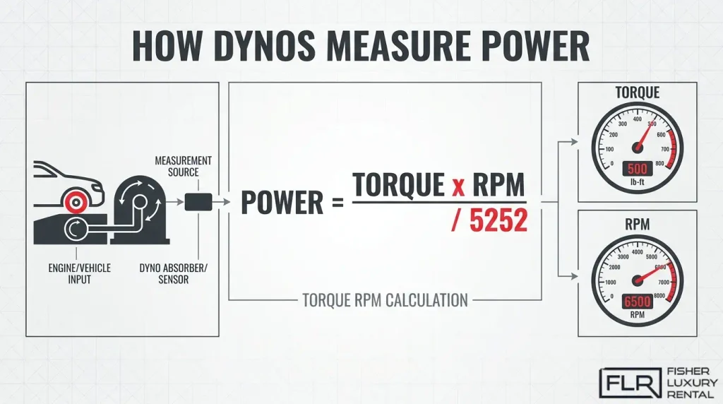 How a dynamometer calculates horsepower