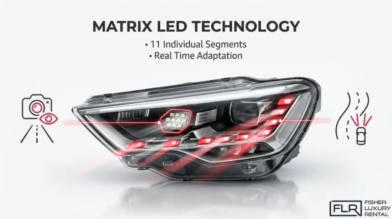 Porsche Matrix LED headlight technology with adaptive lighting